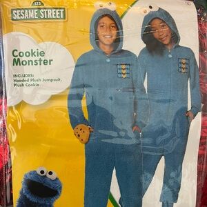 Cookie Monster kids onesie costume